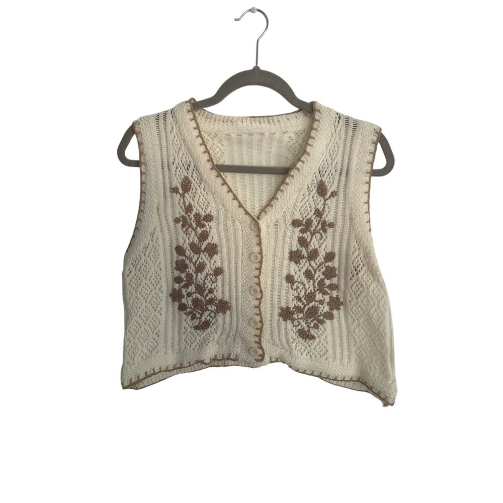 Embroidered Vest with Embroidery
